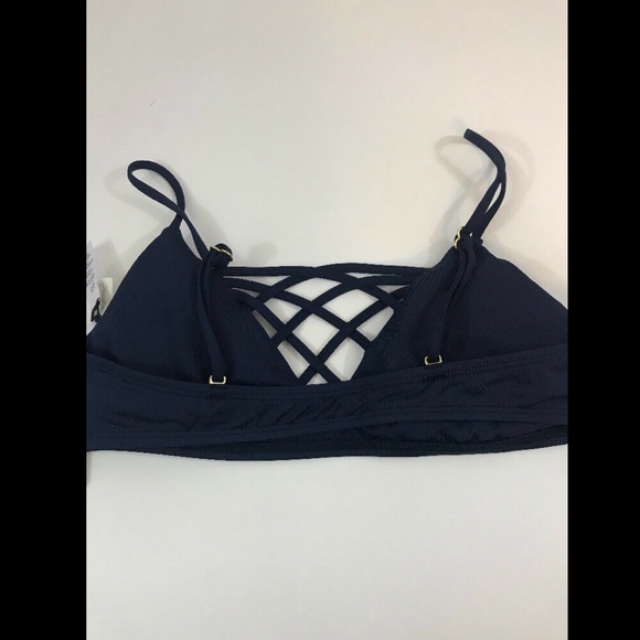 NWT! L Space Jaime Bikini‎ Top in Midnight Blue [SZ Medium ] - Picture 6 of 8